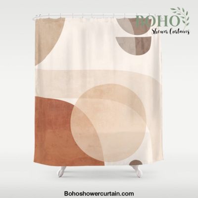 Abstract Minimal Shapes 16 Shower Curtain Offical Boho Shower Curtain Merch