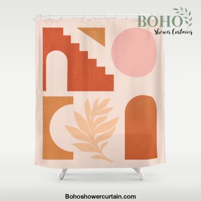 Abstraction_SHAPES_Architecture_Minimalism_002 Shower Curtain Offical Boho Shower Curtain Merch