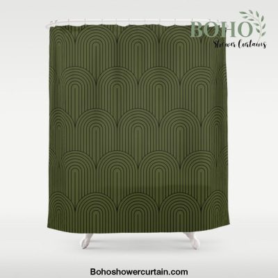 Art Deco Arch Pattern VIII Shower Curtain Offical Boho Shower Curtain Merch