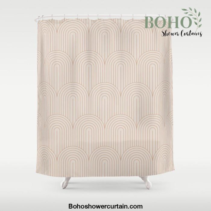 Art Deco Arch Pattern XIV Shower Curtain Offical Boho Shower Curtain Merch