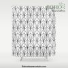 Art Deco Vector in Black and White Shower Curtain Offical Boho Shower Curtain Merch