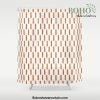 block print dash - terra cotta Shower Curtain Offical Boho Shower Curtain Merch