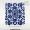 Boho Blue Medallion Shower Curtain Offical Boho Shower Curtain Merch