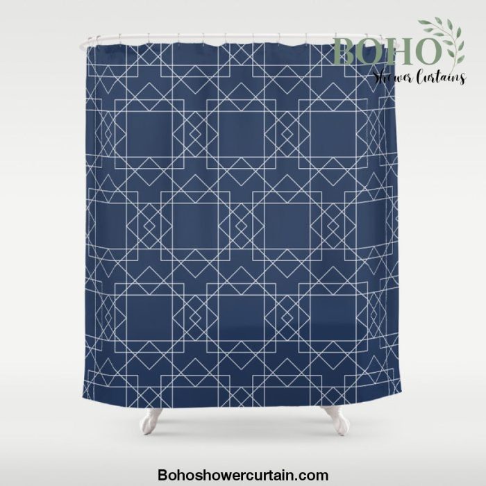 Boho Blues Shower Curtain Offical Boho Shower Curtain Merch