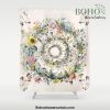 Circle of life- floral Shower Curtain Offical Boho Shower Curtain Merch