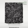 Classic Black and White Paisley Shower Curtain Offical Boho Shower Curtain Merch