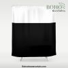 Color Block-Black and White Shower Curtain Offical Boho Shower Curtain Merch