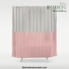 Color Block Lines XIV Shower Curtain Offical Boho Shower Curtain Merch