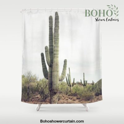 Desert Cactus Shower Curtain Offical Boho Shower Curtain Merch