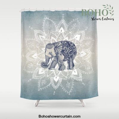 Elephant Mandala Shower Curtain Offical Boho Shower Curtain Merch