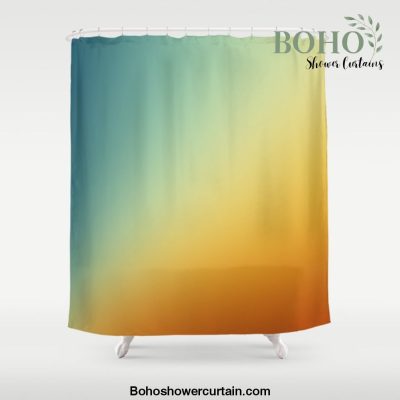 Gradient Colours: Orange Blue Shower Curtain Offical Boho Shower Curtain Merch