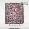 Kashan Central Persian Rug Print Shower Curtain Offical Boho Shower Curtain Merch