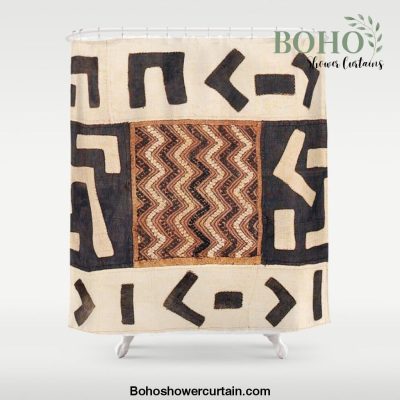 Kuba Congo Central African Wraparound Skirt Print 2 Shower Curtain Offical Boho Shower Curtain Merch