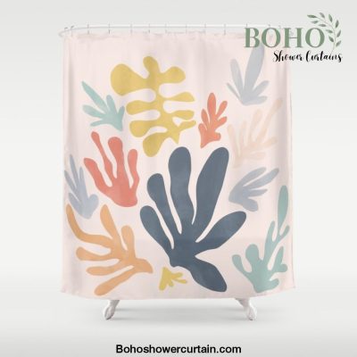 Matisse Cutouts Homage - Abstract Painting Shower Curtain Offical Boho Shower Curtain Merch