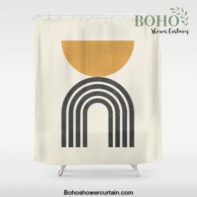 Mid century modern - half sun arch Shower Curtain Offical Boho Shower Curtain Merch