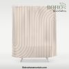 Minimal Line Curvature V Shower Curtain Offical Boho Shower Curtain Merch
