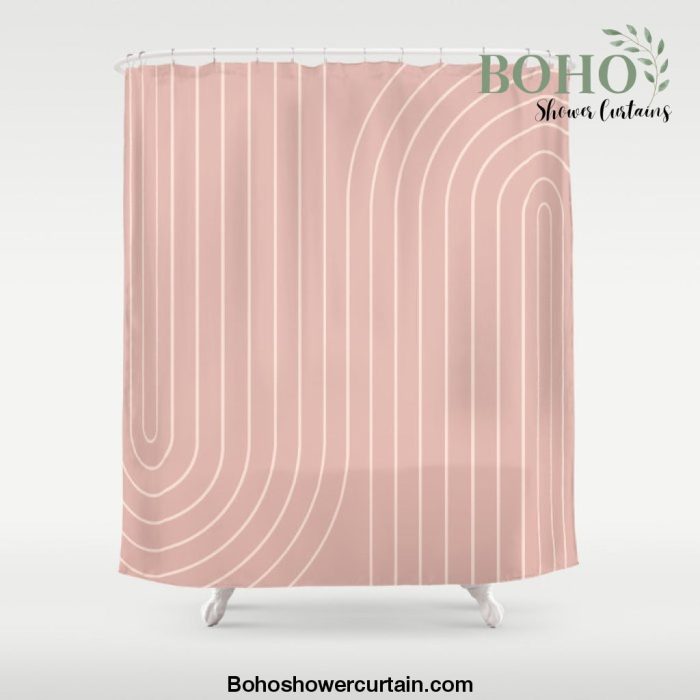 Minimal Line Curvature X Shower Curtain Offical Boho Shower Curtain Merch