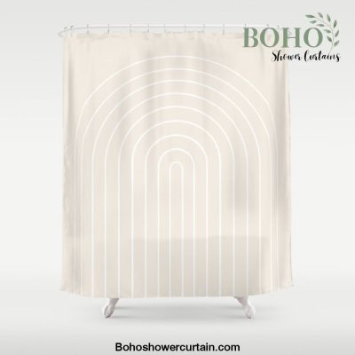 Minimalist Arch II Shower Curtain Offical Boho Shower Curtain Merch