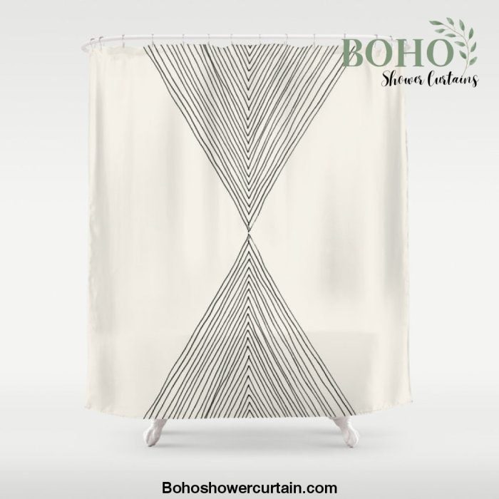 Minimalist Boho Triangles Shower Curtain Offical Boho Shower Curtain Merch
