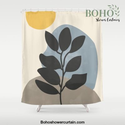 Modern Boho Plant Shower Curtain Offical Boho Shower Curtain Merch