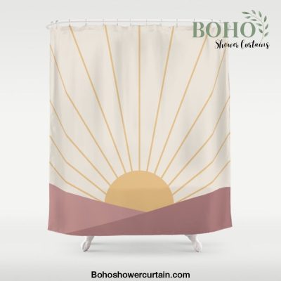 Morning Light - Pink Shower Curtain Offical Boho Shower Curtain Merch