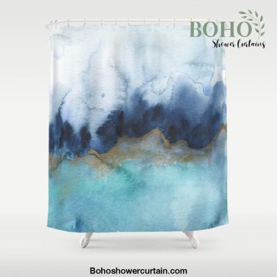 Mystic abstract watercolor Shower Curtain Offical Boho Shower Curtain Merch