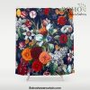 Night Garden XXXV Shower Curtain Offical Boho Shower Curtain Merch