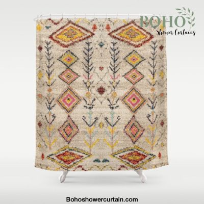 Oriental Vintage Moroccan Berber Rug Style 5 Shower Curtain Offical Boho Shower Curtain Merch