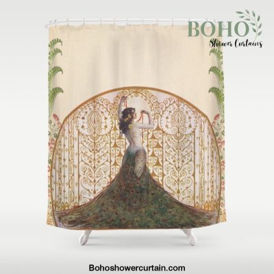 Ornate Art Deco Shower Curtain Offical Boho Shower Curtain Merch