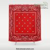 Paisley - Bandana - Red - Southwestern - Boho Shower Curtain Offical Boho Shower Curtain Merch