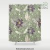plum purple sage doodle feathers and flowers Shower Curtain Offical Boho Shower Curtain Merch