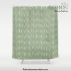Raindrop Boho Abstract Pattern, Sage Green Shower Curtain Offical Boho Shower Curtain Merch