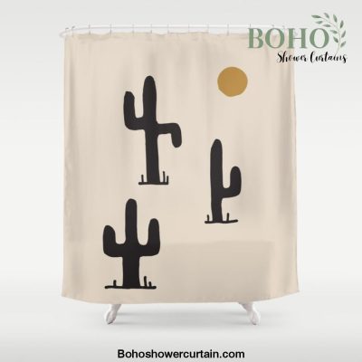 saguaro silent disco Shower Curtain Offical Boho Shower Curtain Merch