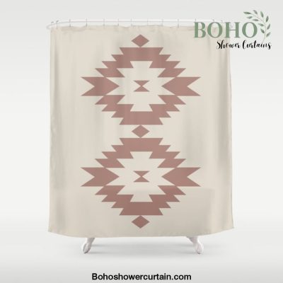 Southwestern Minimalism - Dark Rose Shower Curtain Offical Boho Shower Curtain Merch