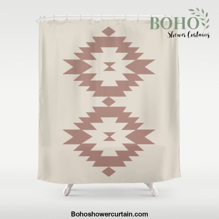 Southwestern Minimalism - Dark Rose Shower Curtain Offical Boho Shower Curtain Merch