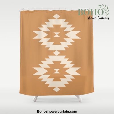 Southwestern Minimalism - Desert Orange Shower Curtain Offical Boho Shower Curtain Merch
