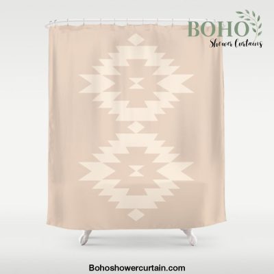 Southwestern Minimalism - Soft Pink Shower Curtain Offical Boho Shower Curtain Merch