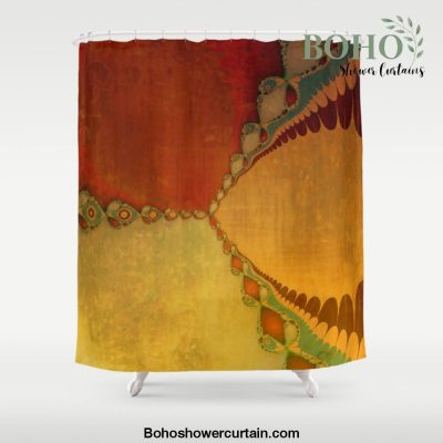 Southwestern Sunset 1 - copper ochre sienna olive gold orange Shower Curtain Offical Boho Shower Curtain Merch