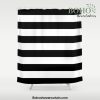 Stripe Black And White Horizontal Line Bold Minimalism Stripes Lines Shower Curtain Offical Boho Shower Curtain Merch