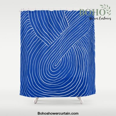 Strokes 01: Chathams Blue Edition Shower Curtain Offical Boho Shower Curtain Merch