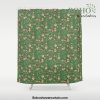 Swedish Floral - Green Shower Curtain Offical Boho Shower Curtain Merch