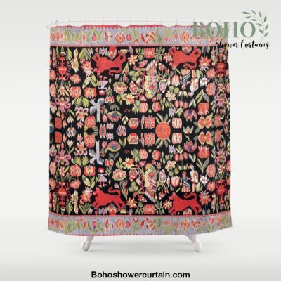 TÃ¤cke Antique Swedish SkÃ¥ne Wedding Blanket Print Shower Curtain Offical Boho Shower Curtain Merch