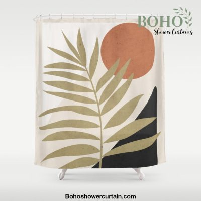 Tropical Leaf- Abstract Art 9 Shower Curtain Offical Boho Shower Curtain Merch