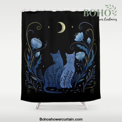 Two Cats Shower Curtain Offical Boho Shower Curtain Merch