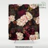 Vintage & Shabby Chic - Midnight Rose and Peony Garden Shower Curtain Offical Boho Shower Curtain Merch