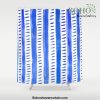 Watercolor lines - blue Shower Curtain Offical Boho Shower Curtain Merch