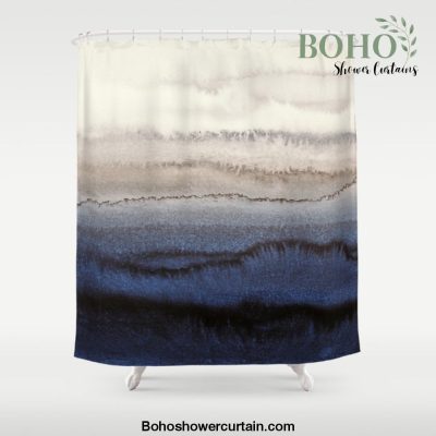WITHIN THE TIDES WINTER BLUES by Monika Strigel Shower Curtain Offical Boho Shower Curtain Merch