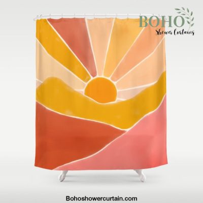 Wonderful Sunset Boho Shower Curtain Offical Boho Shower Curtain Merch