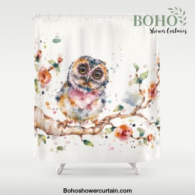 Yep, Cute Is My Middle Name (Owl) Shower Curtain Offical Boho Shower Curtain Merch